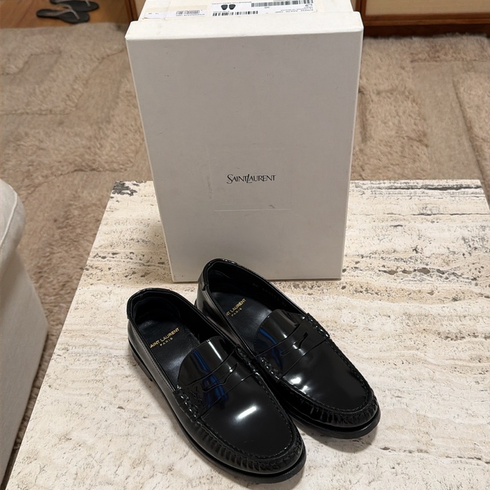 Saint Laurent Black Loafers
